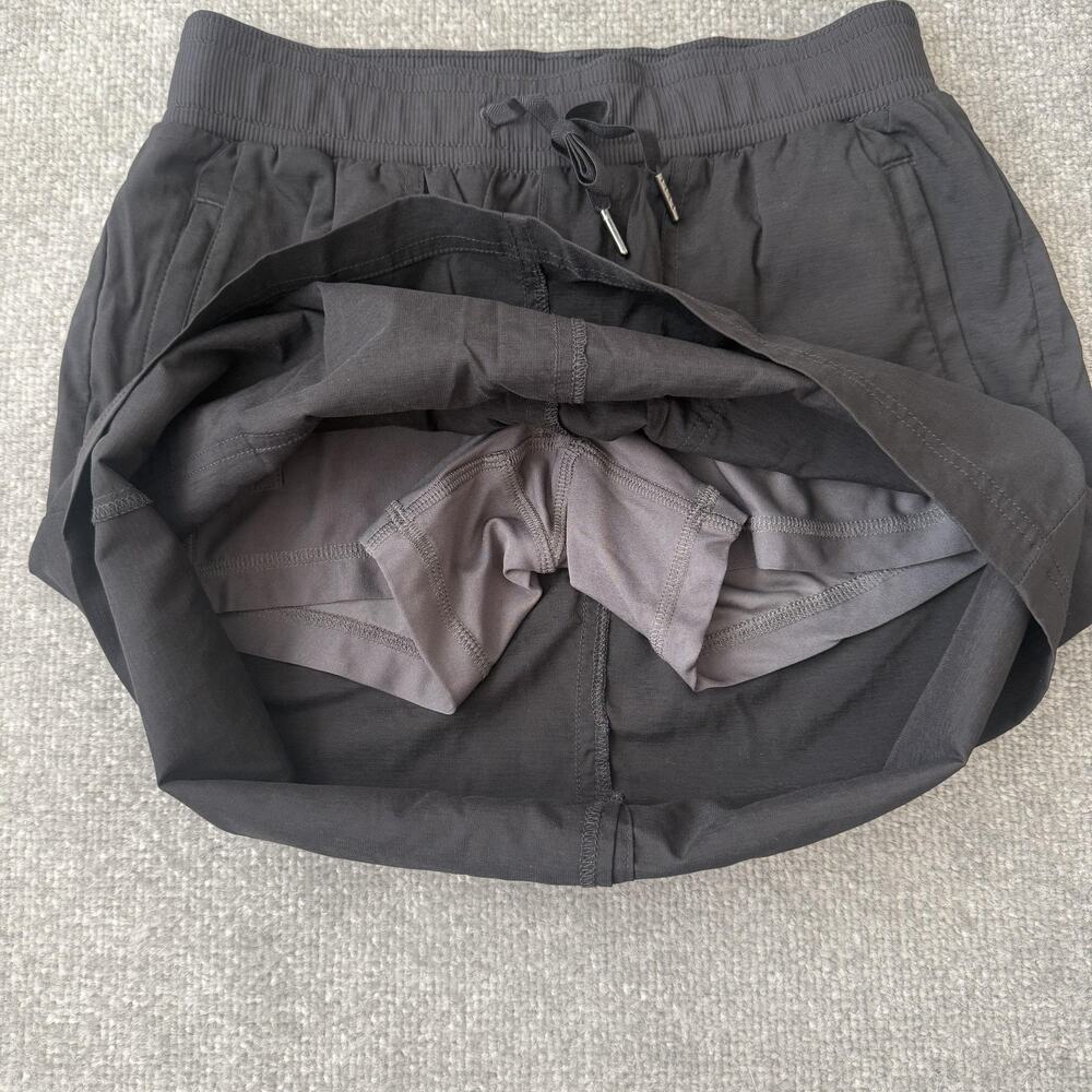 L.L. Bean Skort Womens XS Black Athletic Drawstring Waist Built In Shorts Hiking - Picture 4 of 7